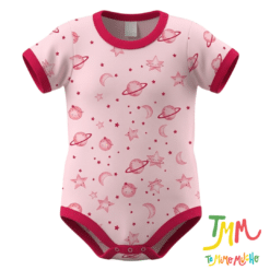 Body manga corta Estrellas Rosa