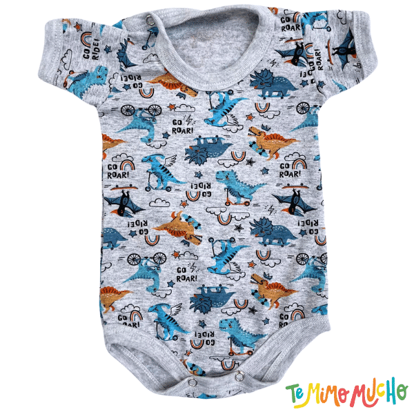 Body manga corta Dino Gris - Image 2