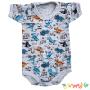 Body manga corta Dino Gris