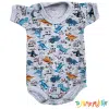 Body manga corta Dino Gris