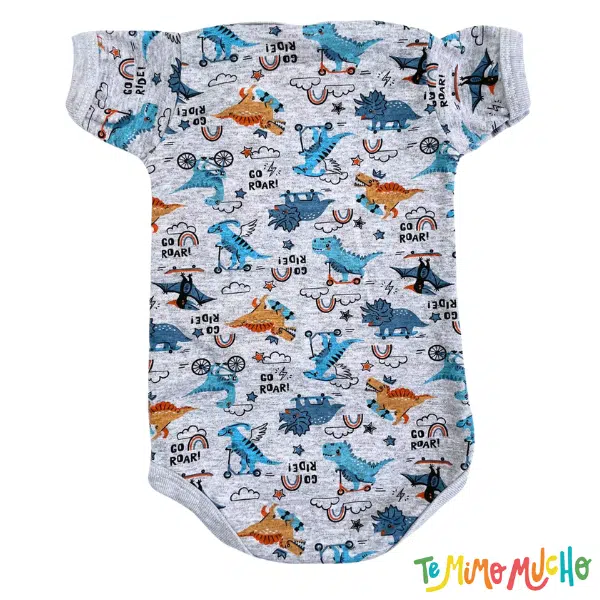 Body manga corta Dino Gris - Image 3