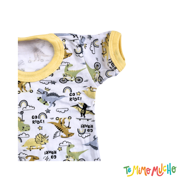 Body manga corta Dino Amarillo - Image 2