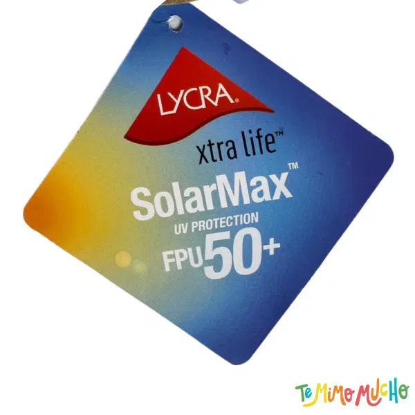 MALLA  REMERA + BOMBACHA  UV 50+  FLORES MANGAS VERDE BIG BAY - Image 5