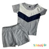 Conjunto Remera y Short gris combinado