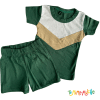Conjunto Remera y Short verde combinado