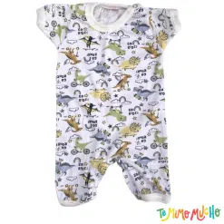 Enterito manga corta Dinos Blanco