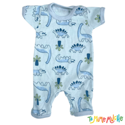 Enterito manga corta Dino Celeste