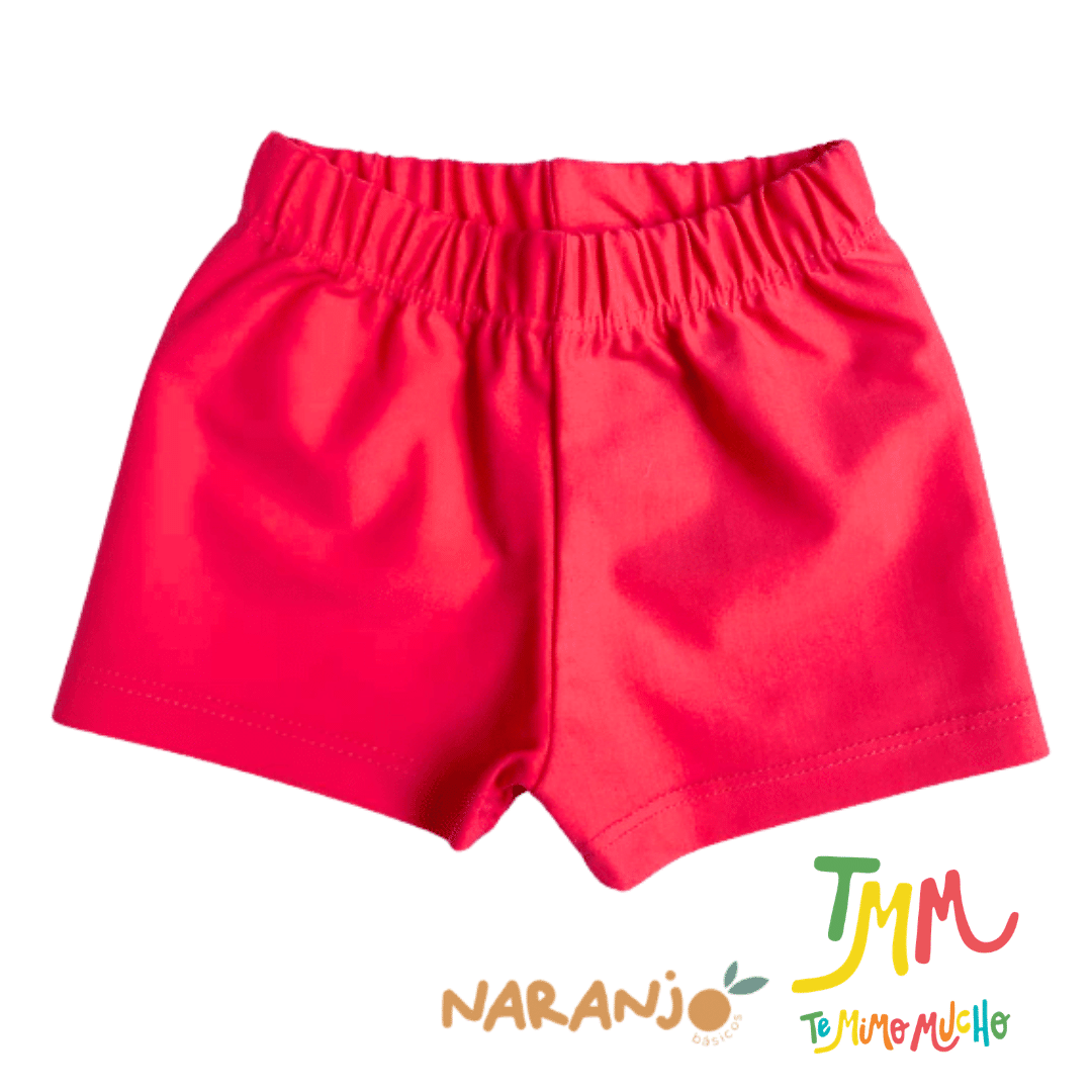 Short con Proteccion UV50 Naranjo Coral Beba