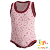 Body Musculosa Flores Rosa y Bordo