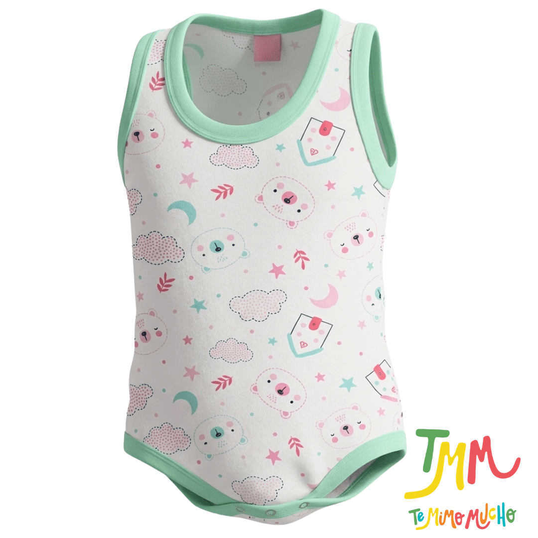 Body Musculosa Ositos y Casita Verde