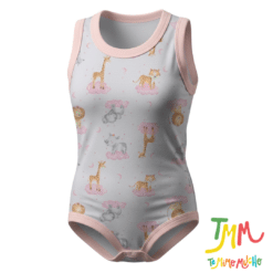 Body Musculosa Leon y Jirafa Rosa