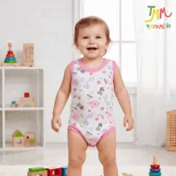 Body Musculosa elefante y cebra rosa