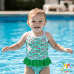 Malla entera arcoiris verde