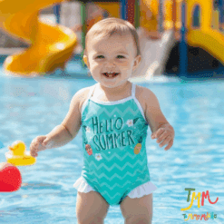 Malla entera hello summer verde