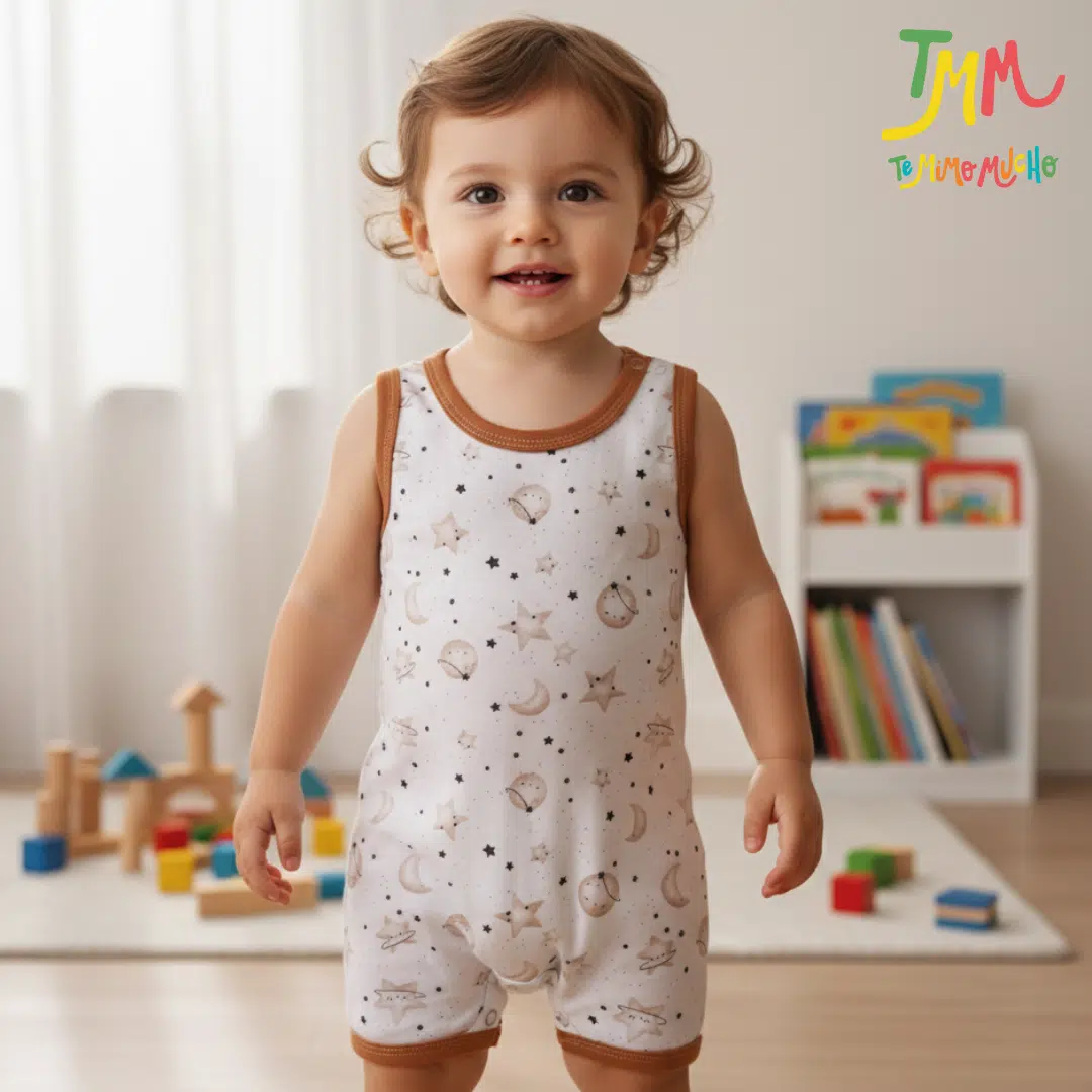 Enterito Musculosa Estrellas Marron