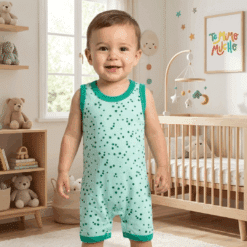 Enterito Musculosa Estrellas Verde