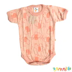 Body NARANJO elefante rosa TALLE 5 Y 6