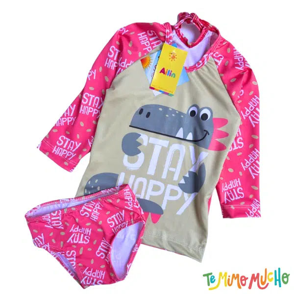 Conjunto malla UV+50 dino Rojo - Image 2