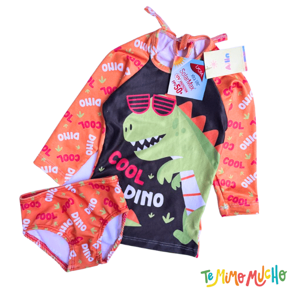 Conjunto malla UV+50 dino Naranja - Image 2