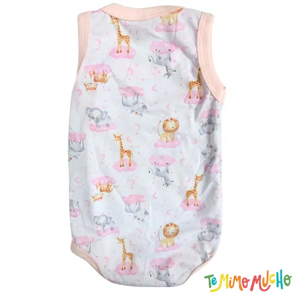 Body Musculosa leon y jirafa rosa - Image 4