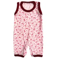 Enterito Musculosa Flores Rosa