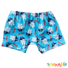 Short malla pirata celeste
