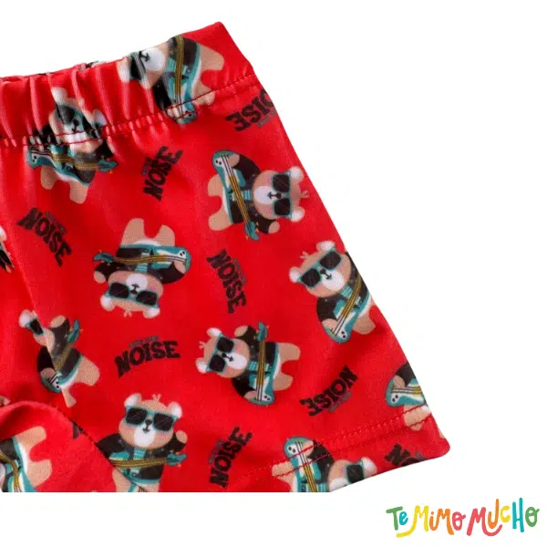 Short malla guitarra rojo - Image 3