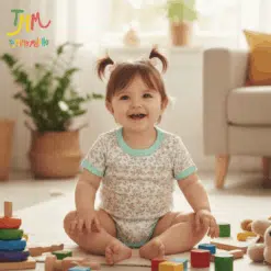 Body manga corta Flores Verde