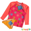 Conjunto UV 50+ Naranjo Niña estrellas naranja