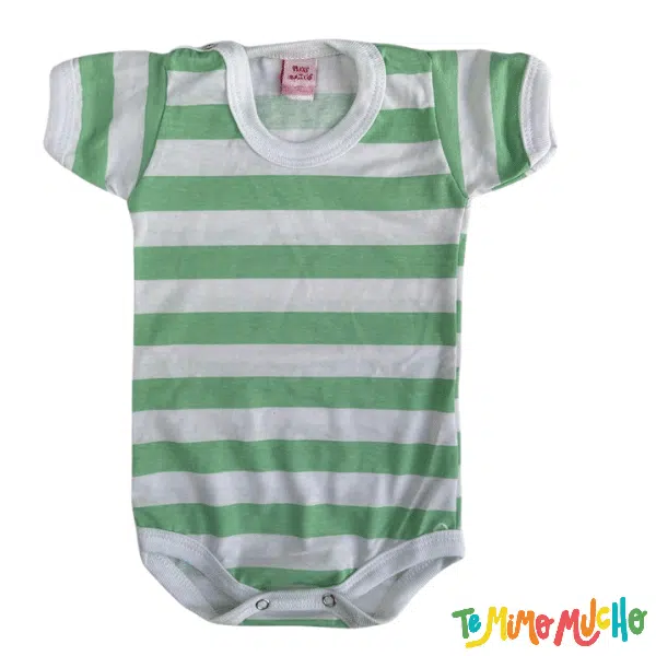 Body manga corta Rayado Verde - Image 2