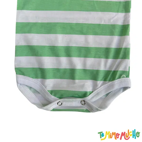 Body manga corta Rayado Verde - Image 3