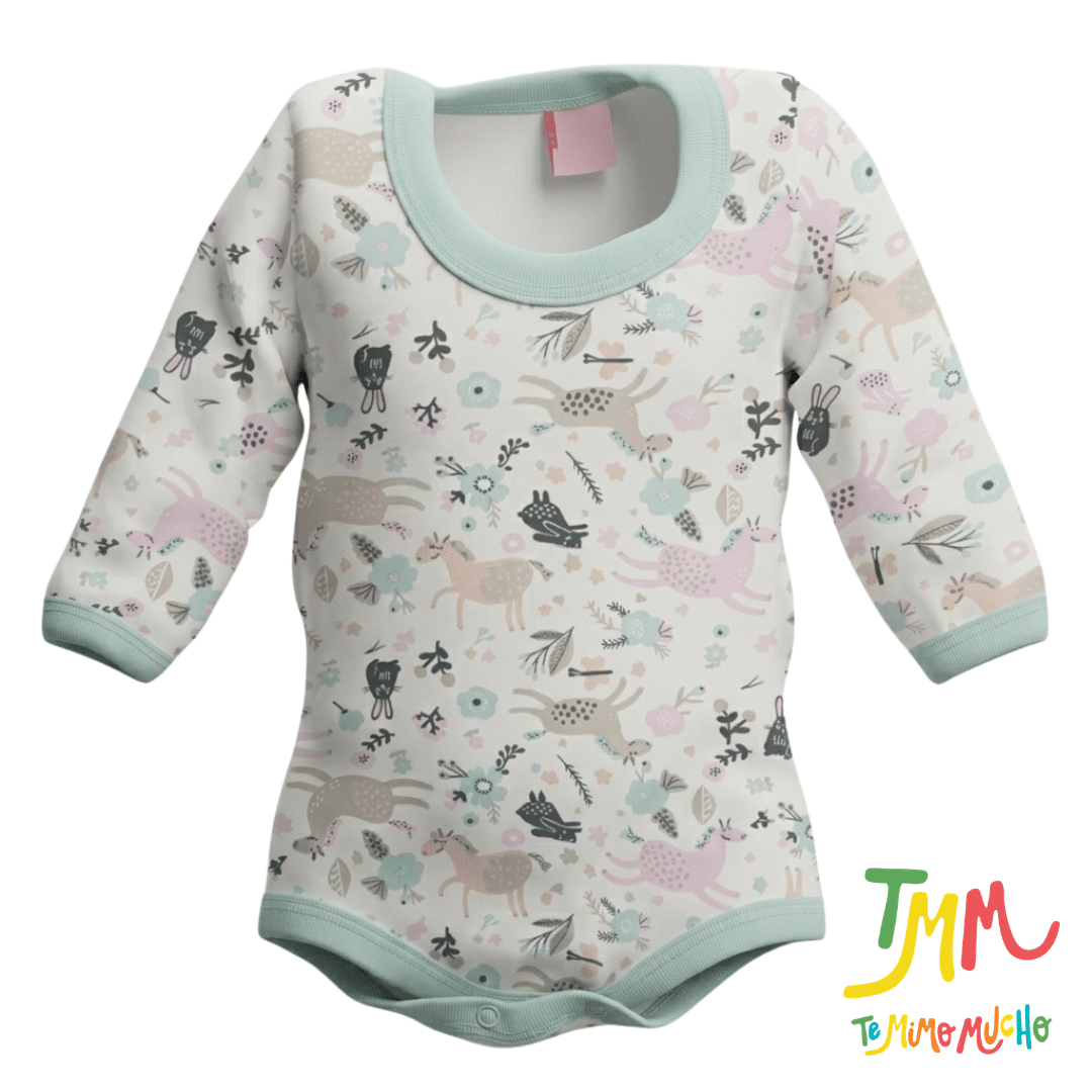 Body manga larga Unicornio