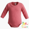 Body manga larga Liso Terracota