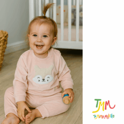 Conjunto buzo y babucha plush rosa