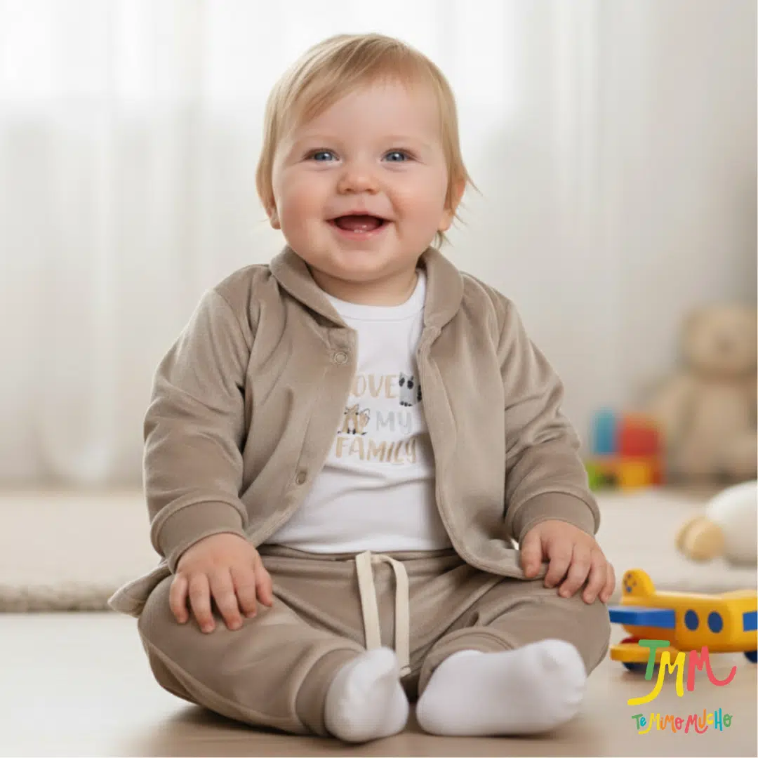 Set 3 piezas plush + peluche Marron