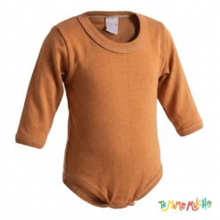 Body Manga Larga Liso Ladrillo