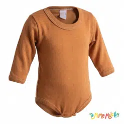 Body Manga Larga Liso Ladrillo