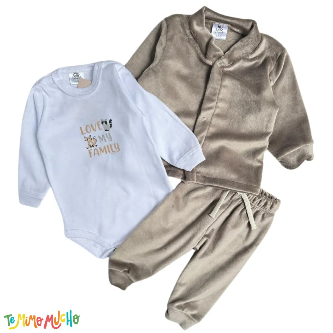 Set 3 piezas plush + peluche Marron - Image 2