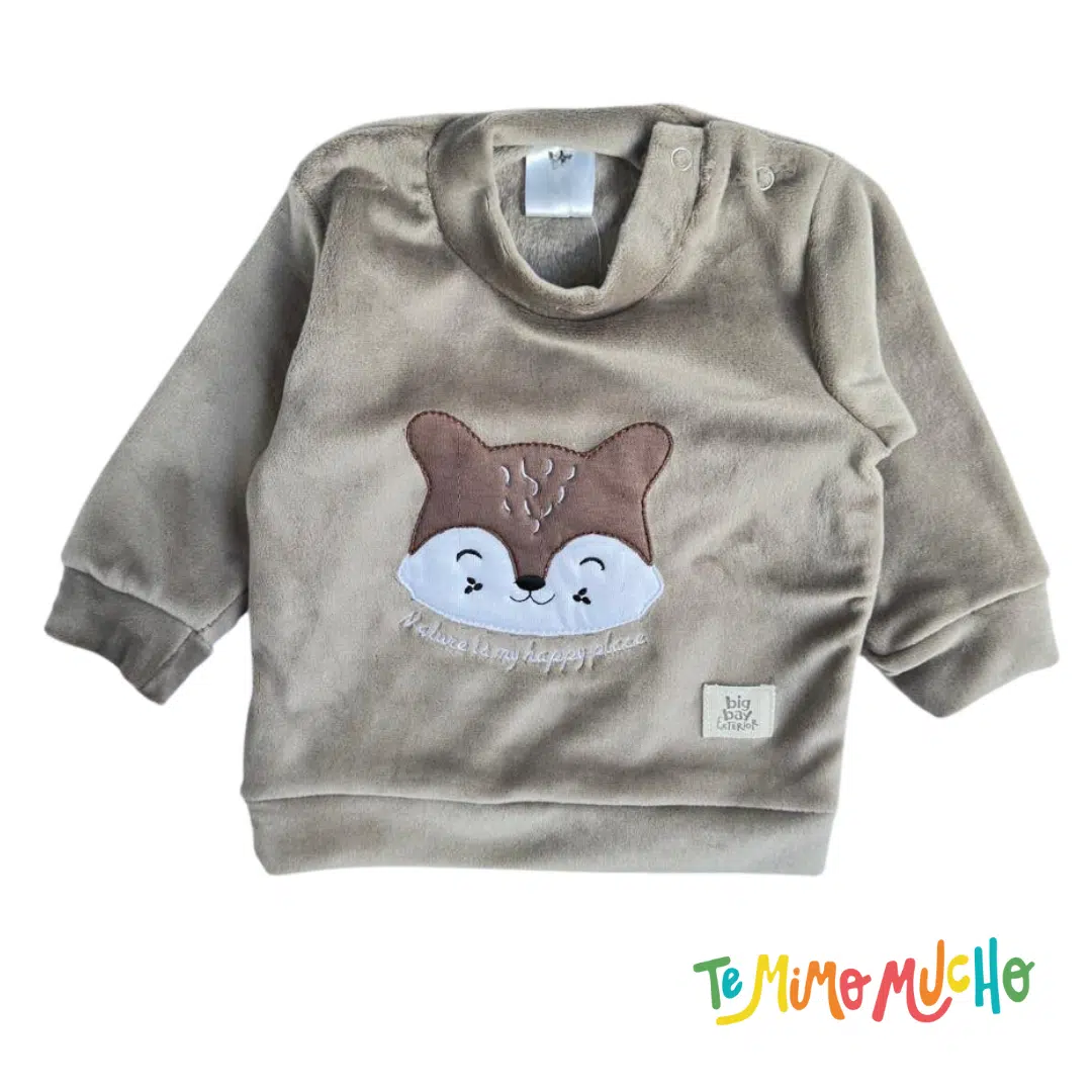 Conjunto buzo y babucha plush bizon - Image 2