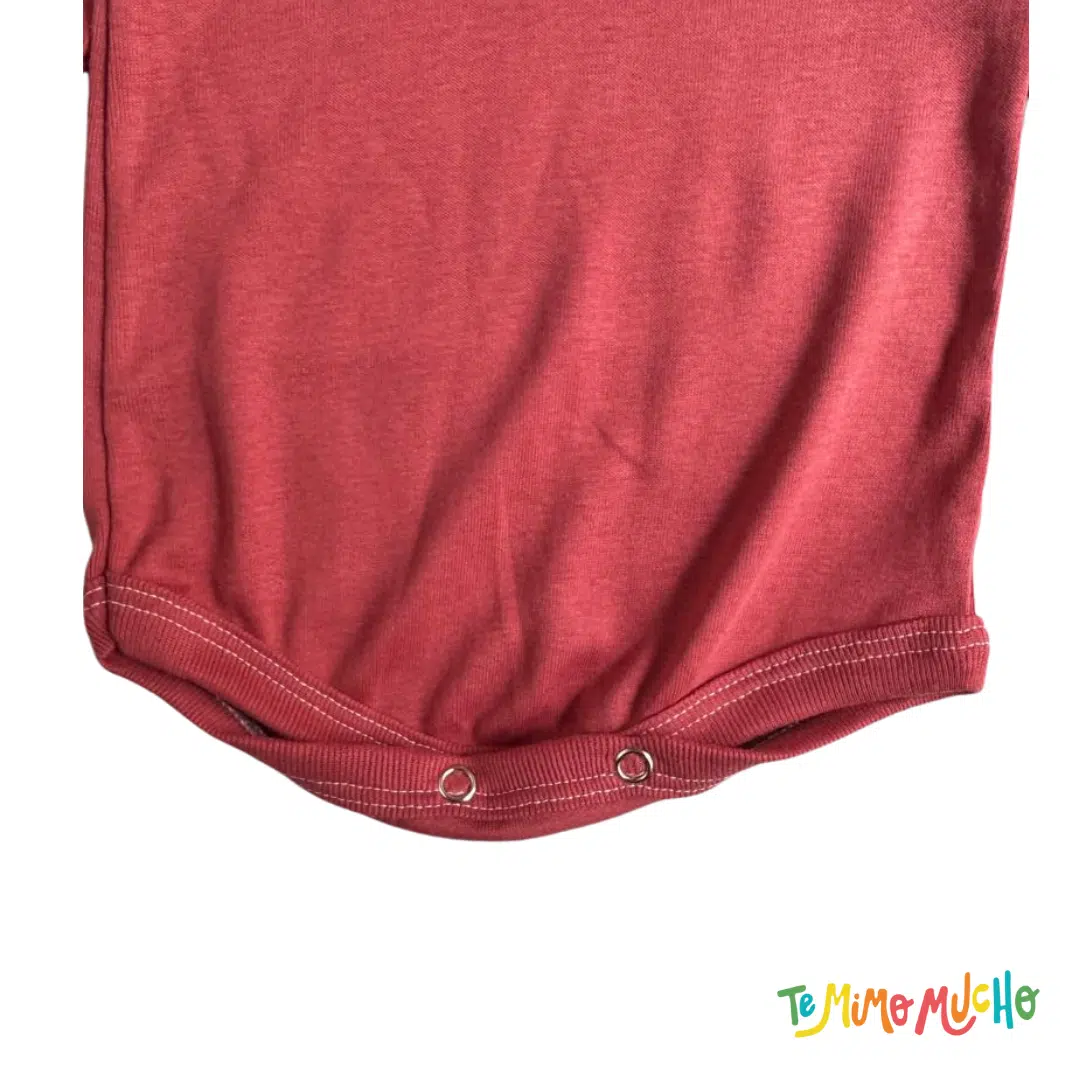 Body manga larga liso Terracota - Image 2