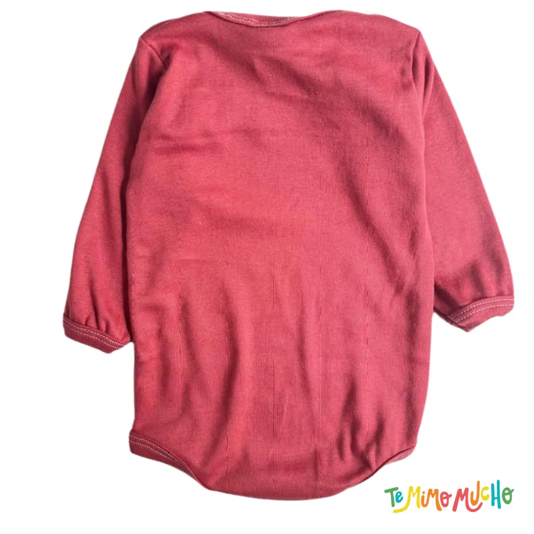 Body manga larga liso Terracota - Image 3