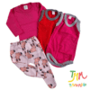 Set  3 A 6 MESES BEBA   3 PRENDAS art 125