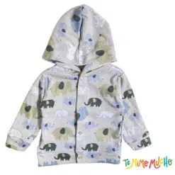 Campera algodon estampada elefante