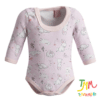 Body Manga Larga  Conejito Rosa