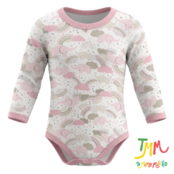 Body Manga Larga  Arcoiris Rosa