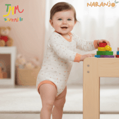 Body Naranjo lineas rosa