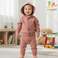 Conjunto Campera de Daflon Frizado Rojo