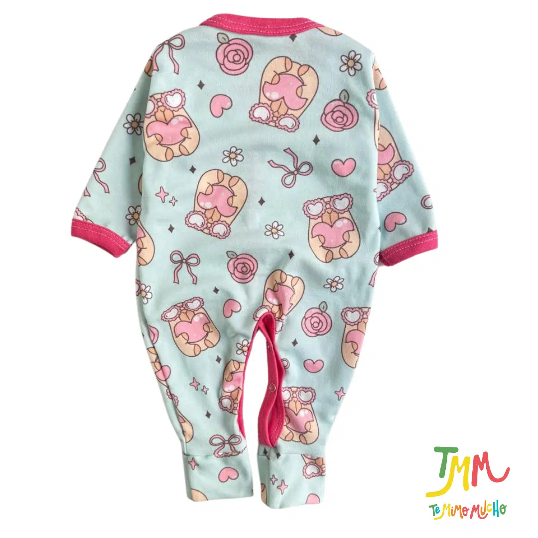 Enterito largo osito fondo celeste - Image 2