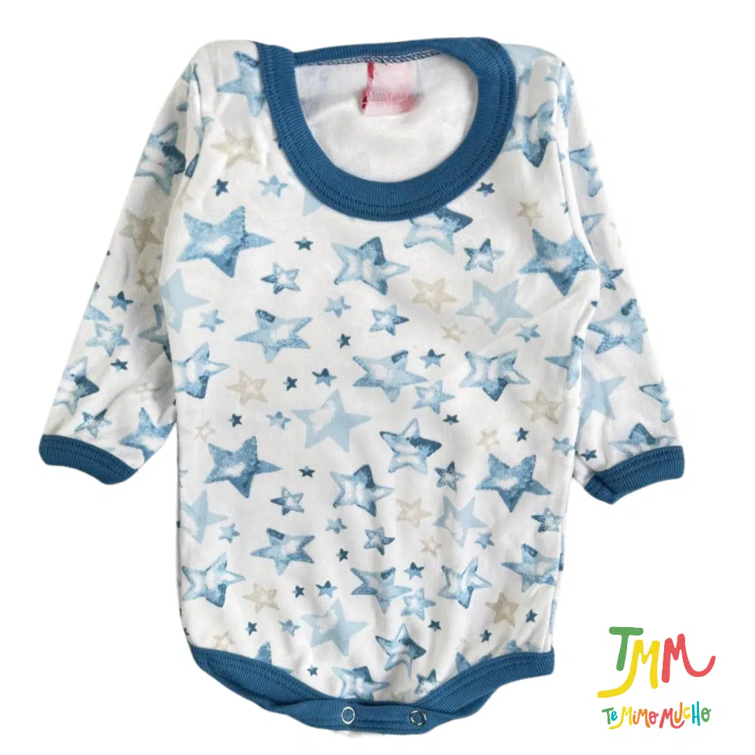 Body manga larga estrellas azul - Image 2