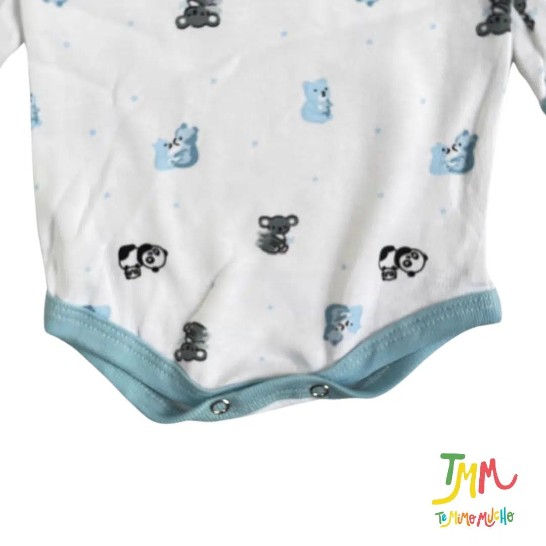 Body manga larga ositos chiquitos azul - Image 2